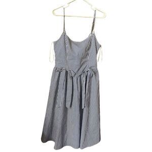 In The Beginning size L sides stripes bows sundress